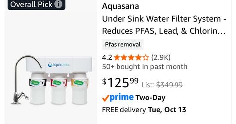 Free Aquasana 5300 filtration system