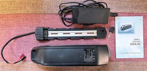 52V 17.5 AH Shark Style E-bike Battery Model: RO49-2