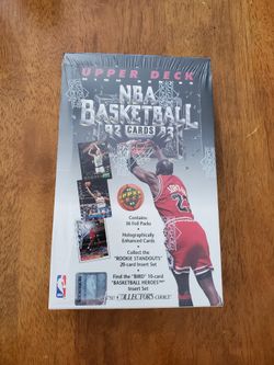 1992 - 93 Upper Deck High Series Basketball New Factory Sealed Box  Shaq RC