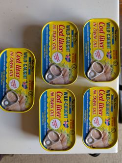 Cod liver 5 cans for $20