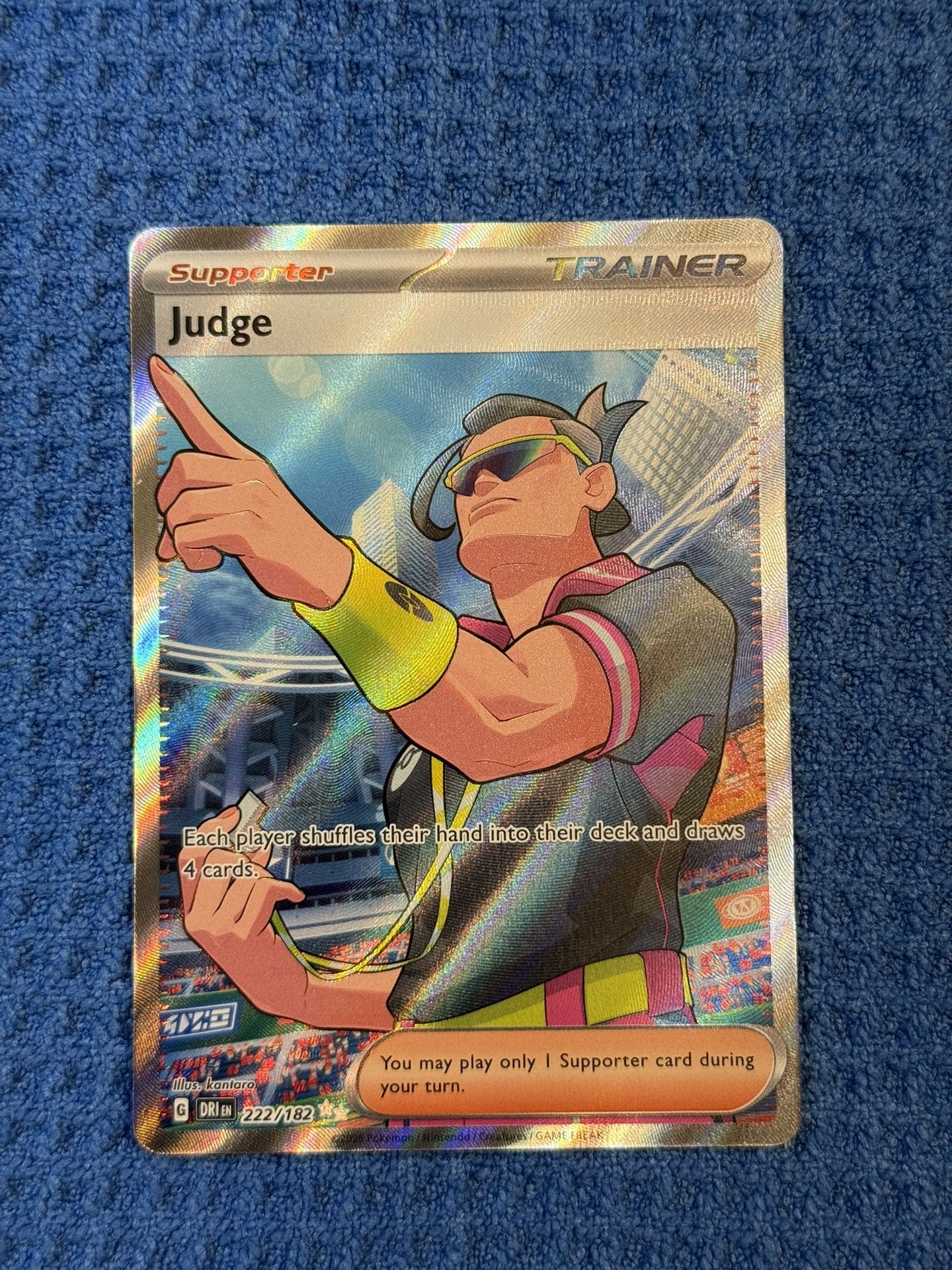 Judge Full Art Trainer Pokemon Card