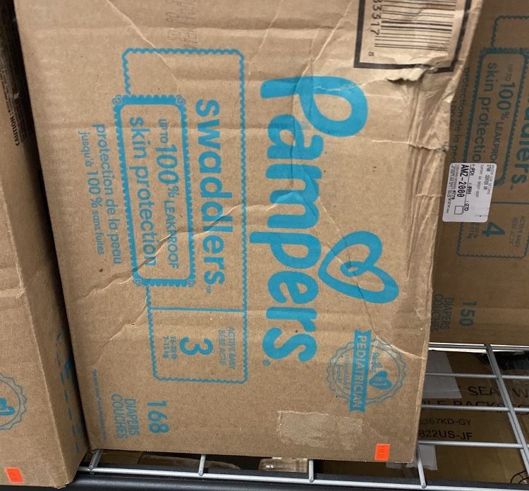 Pampers Swaddlers Size 3- Box Of 168