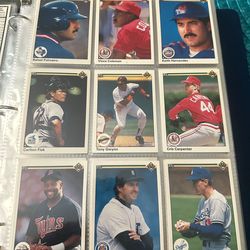 Baseball card collection 90s