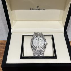 Iced Out AP Moissanite Watch 