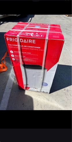 Frigidaire 6,500 (DOE) BTU Portable Air Conditioner Cools 250 sq. ft. in White. New! $290 Location: Arlington  Se Habla Español