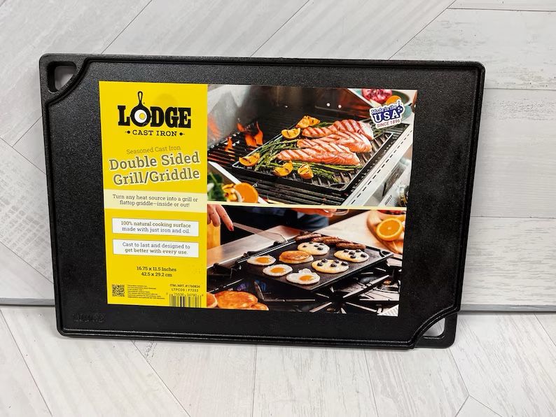 Brand new cast iron double sided grill griddle. $20 each. I have 4 left. Price is firm. :) Higley and ray. 