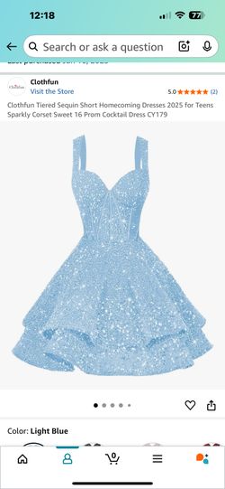 Sequin Blue Dress