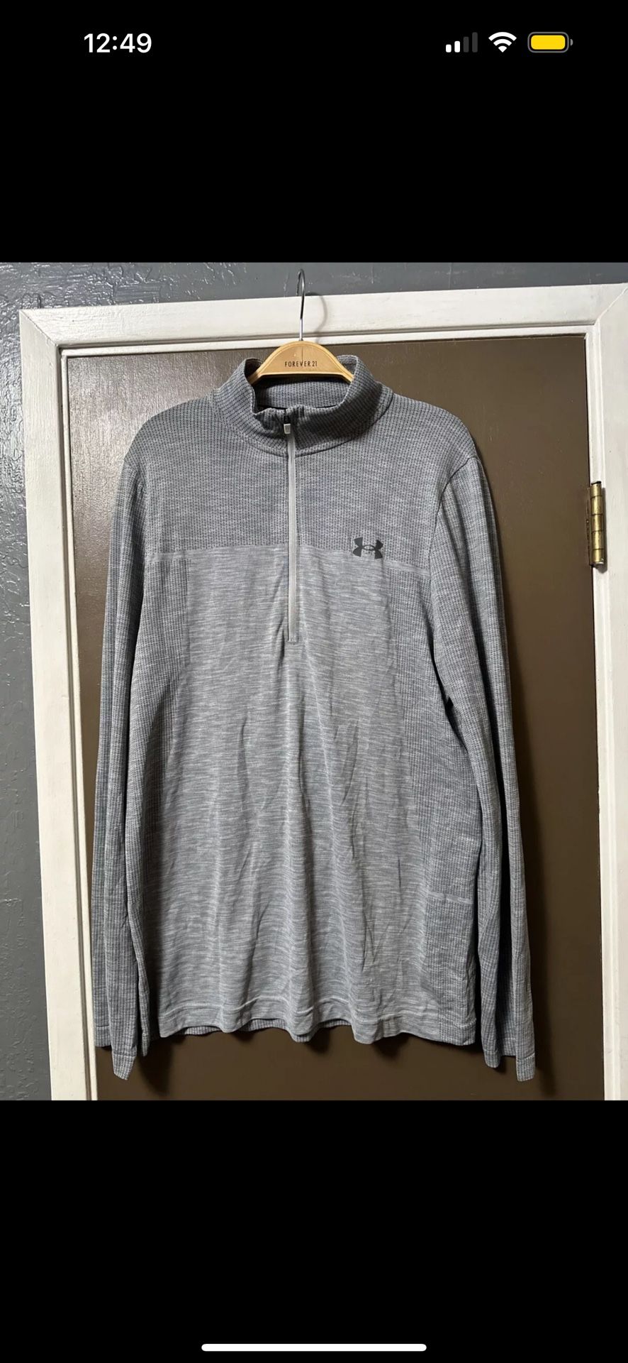Under Armour Gray Zip-Up Sweatshirt