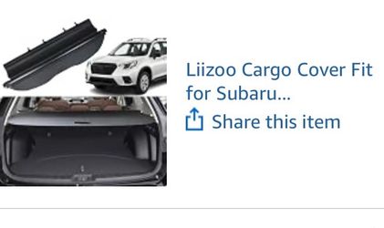Liizoo Rear interior cargo cover for subaru forester
