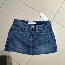 Denim mini skirt 