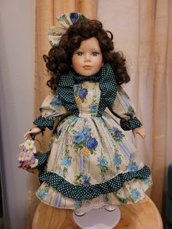 MEMORIES GENUINE PORCELAIN DOLL 16"