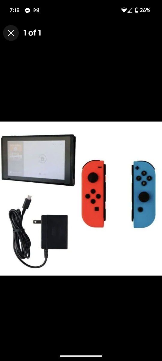 Nintendo Switch Console With Headset & Complete Ring Fit Package 