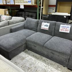 Coddle Aria Fabric Sleeper Sofa with Reversible Chaise