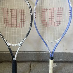 2 Wilson Tennis Rackets – Tour Slam & Triumph 