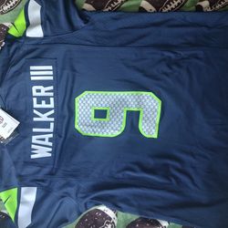 Super Bowl MVP Kenneth Walker Size Large Jersey