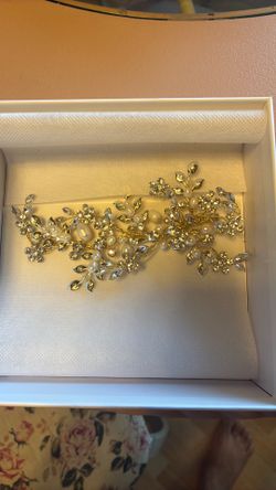 vintage pearl wedding comb
