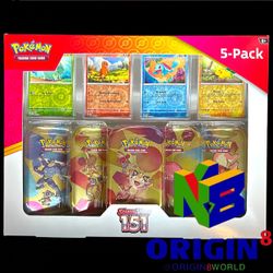 Costco Pokemon Scarlet & Violet 151 Mini Tin 5-pack (Meowth) - Miscellaneous Cards & Products (MCAP) Pokémon