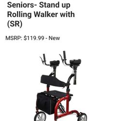 BICYWEEL Upright Rollator Walkers for Seniors