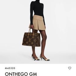 Lv On The Go Gm Bag Authentic