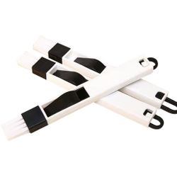 lot of 3 Window Slot Brush With Dustpan Gap Brush Groove Brush Air Conditioning Slot Cleaning Brush Kitchen Cleaning Tool Brush