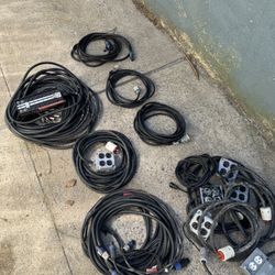 Sale: Assorted Power Cables, 100 Ft Audio Snake, and More