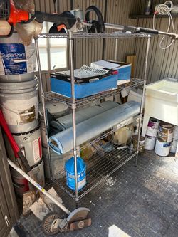 Chrome Wire Shelving Rack