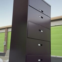 Meatal heavy duty File cabinet 42" L x 18" W x 65" maroon, 2 pcs available, no keys, $50 EACH