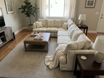Comfy white sectional