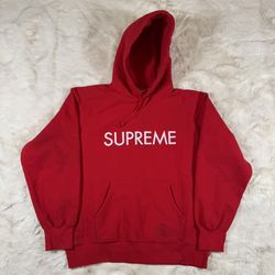 Supreme Capital Hooded Sweatshirt Red (FW22) Sz L
