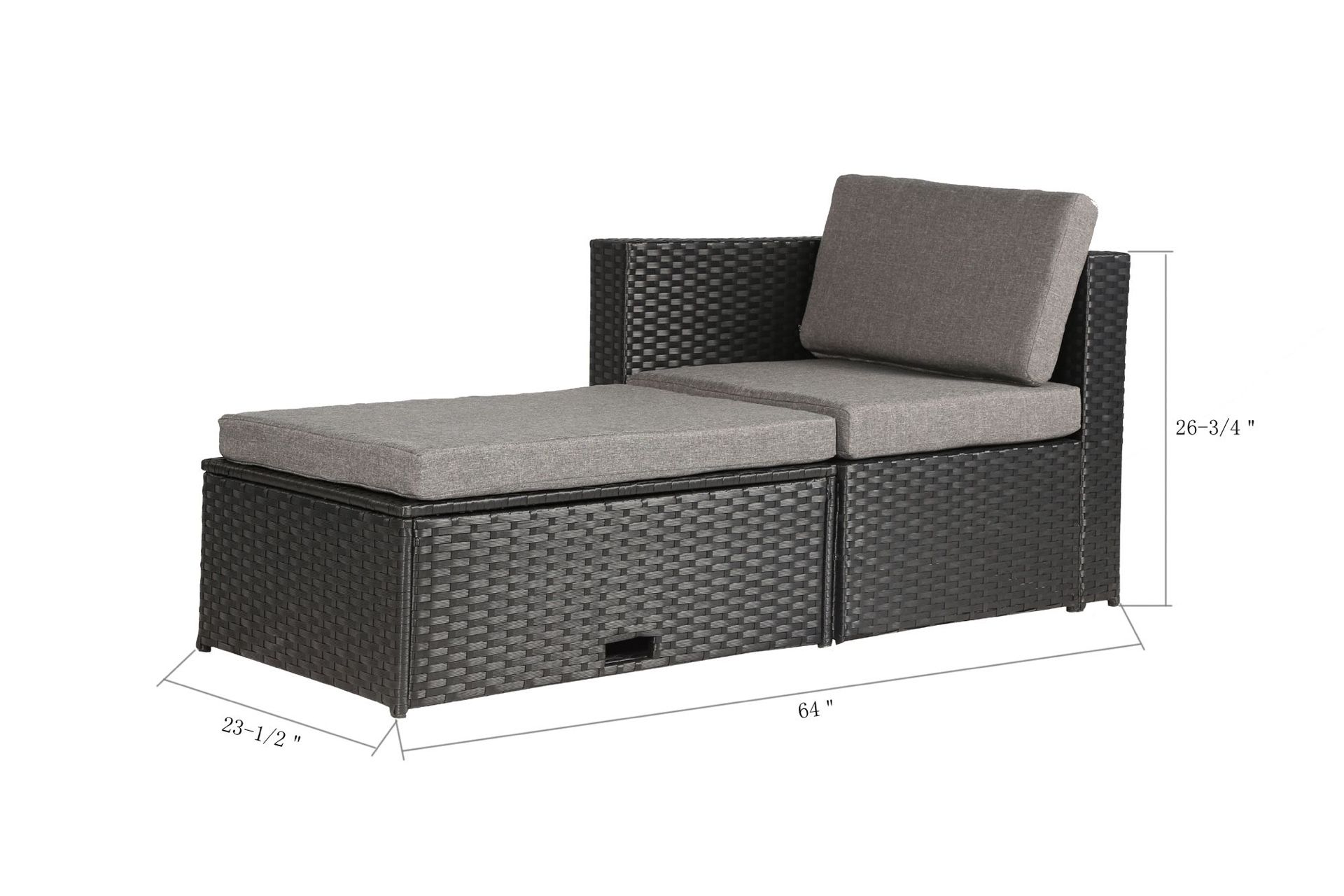 Black Available K35 Black Wicker Patio Furniture With Coffee Table Available For Pick Up Only In San Bernardino Warehouse Cash Only 