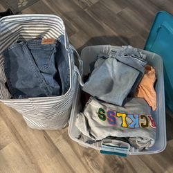 Bin Of Junior Clothes