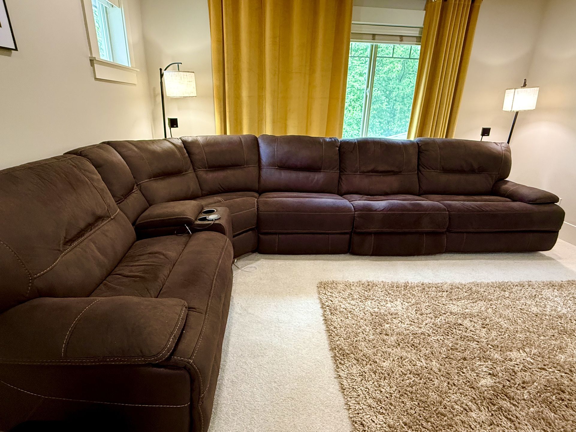 Power Recliner Sectional Sofa