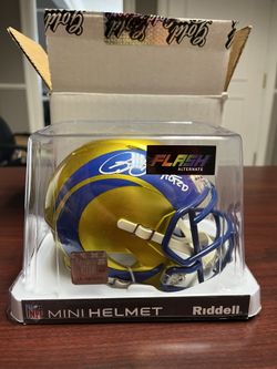 Issac Bruce Autographed Mini Helmet