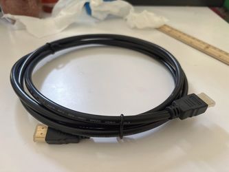 Brand new high speed HDMI cable, 6 ft. • HDMI male to male (standard HDMI on both ends) • Jacket marked: AWM Style 20276, 80°C, 30V, High Speed HDMI
