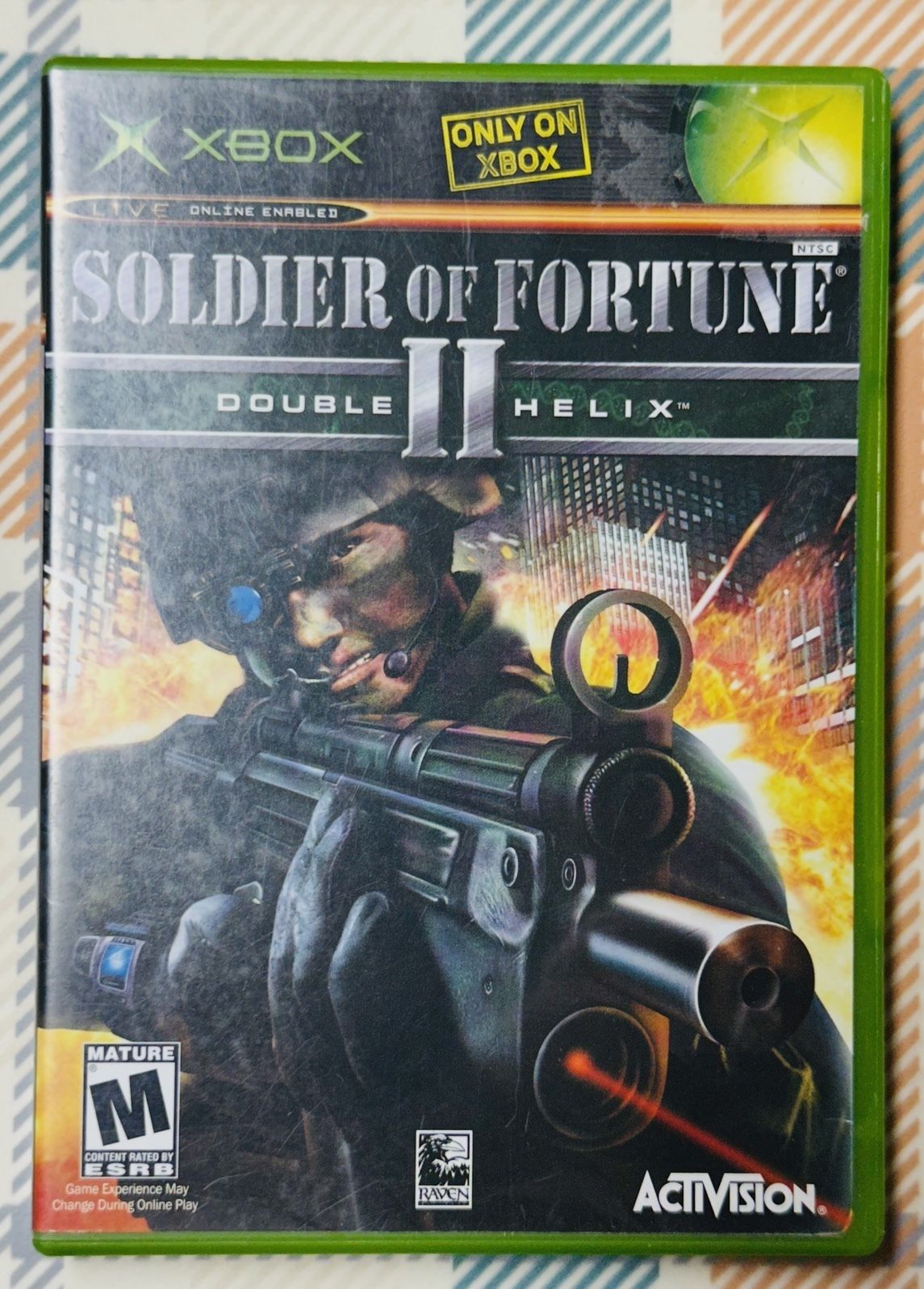 Soldier of Fortune II: Double Helix Microsoft Xbox 2003 Tested/Works H691
