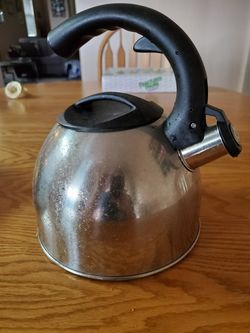 Grey tea kettle