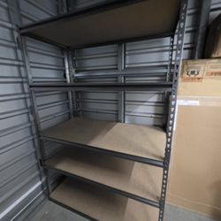 Muscle Rack 48"W x 24"D x 72"H 5-Tier Steel Shelving; 4,000 lb. Total Capacity; Silver