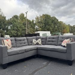 Grey Sectional ( Delivery Available)