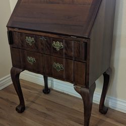Vintage Antique Secretary Desk Beautiful Wood