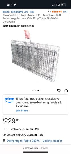 Drop Cage Trap