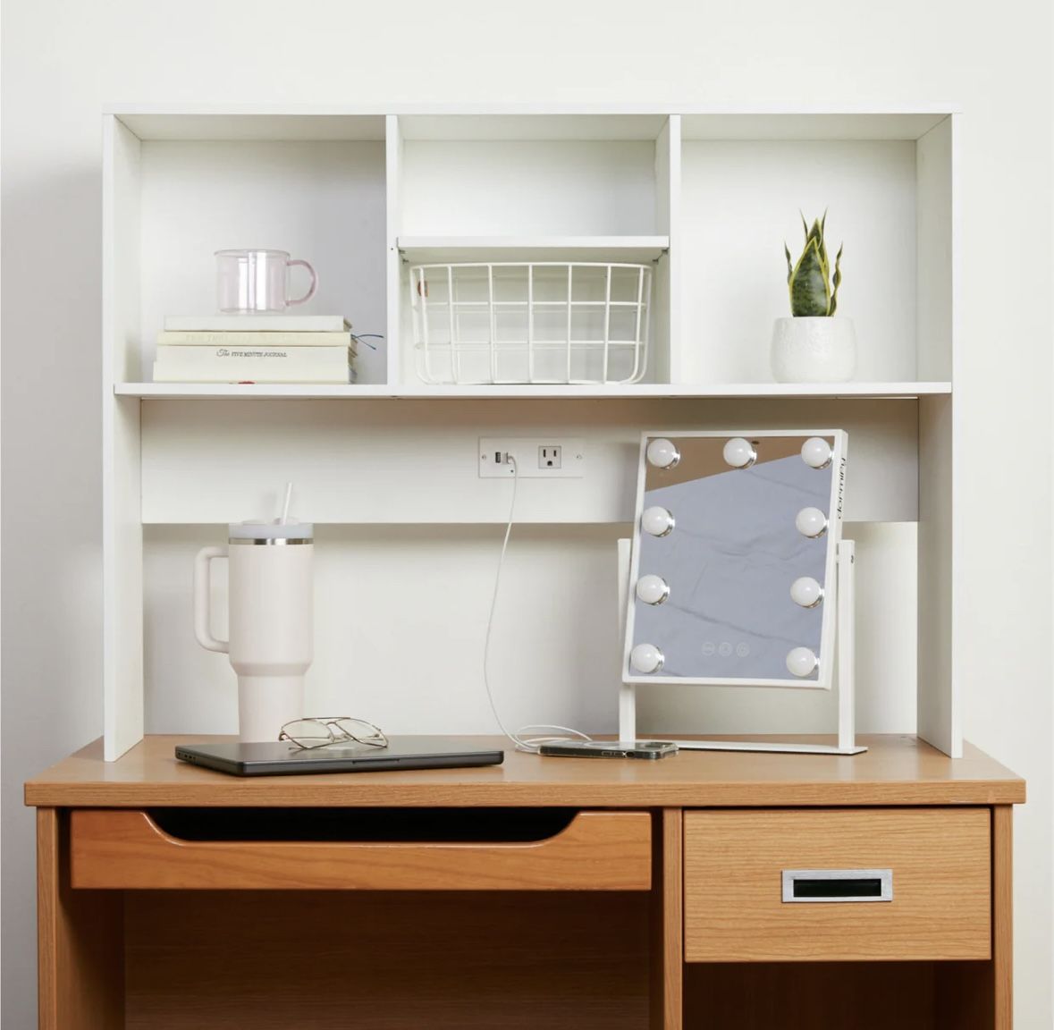 DORMIFY Charging Desk Hutch (NEW)
