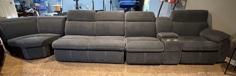 Large sectional with reclining seats - PRICED TO SELL FAST
