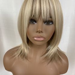 14 Inch Quality Light And Goldish Blonde Synthetic Hair