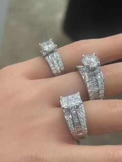  2CTW- 5.82CTW 14KT WG VS1 Lab Diamond IGI Certified Engagement Ring 