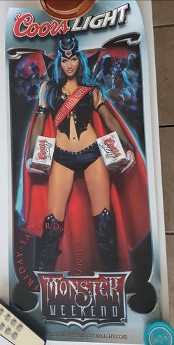 Promotional Coors Light Monster Weekend Queen of Halloween Poster
