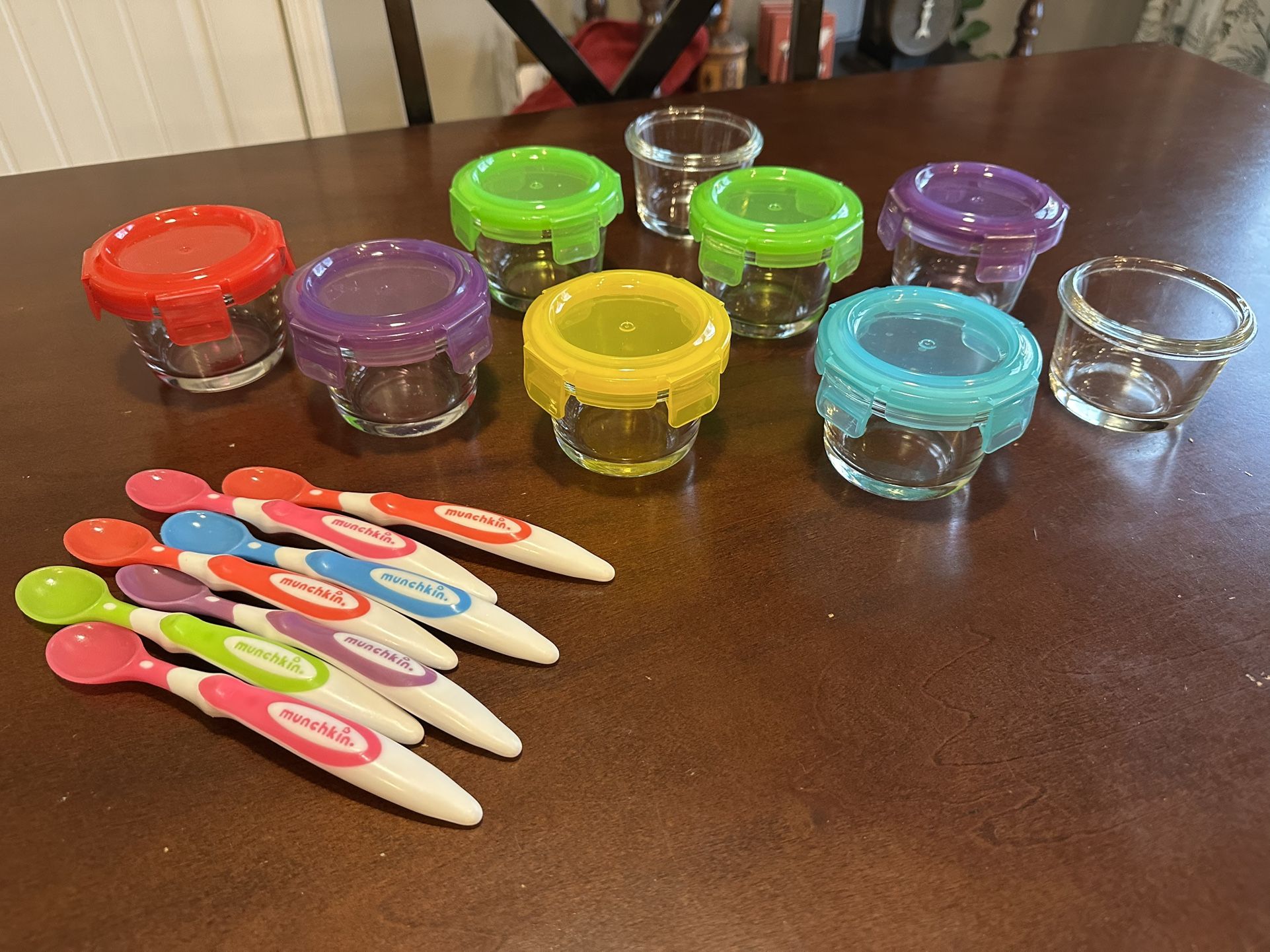 Glass Baby Food Jars With Munchkin Baby Spoons