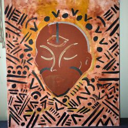 24” x 28 in Tribal Painting