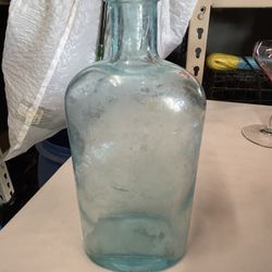 Antique Aqua Glass Bottle/1800’s
