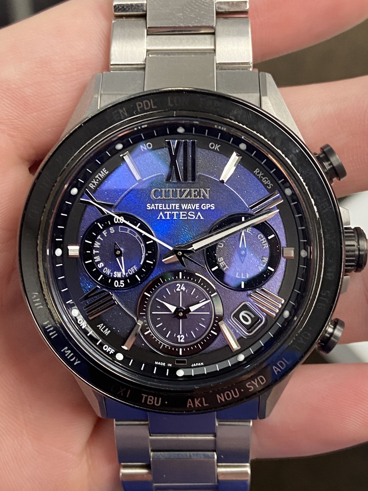 Citizen Attesa Satellite Wave GPS Watch F950
