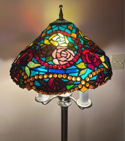 Tiffany Style Stained Glass Standing Floor Lamp